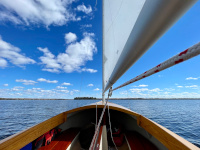 Stur-dee Cat sailboat under way