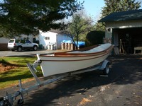 Crab Skiff on the trailer