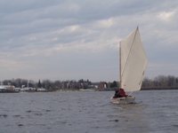 sailing Chesapeake Crab Skiff