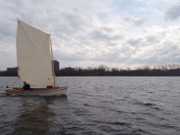 sailing Chesapeake Crab Skiff