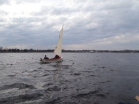 sailing Chesapeake Crab Skiff