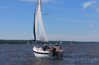 Compac 19 under sail