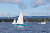 Drascombe Lugger and Sun Cat 17 sailboats